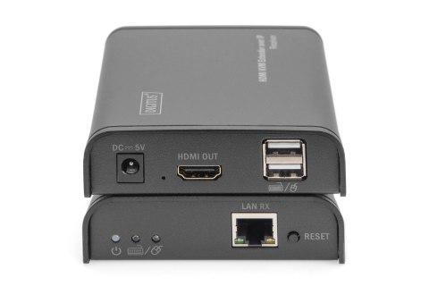 Digitus Przedłużacz sygnału wideo HDMI KVM przez IP, zestaw Digitus Przedłużacz sygnału wideo HDMI KVM przez IP, zestaw