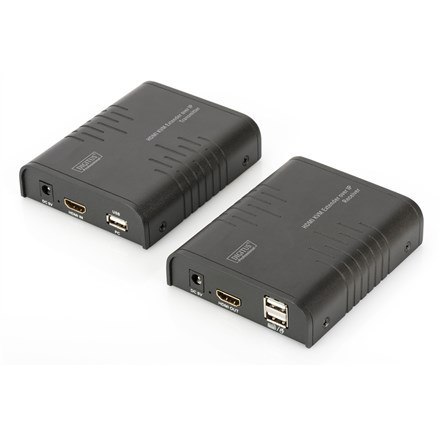 Digitus Przedłużacz sygnału wideo HDMI KVM przez IP, zestaw Digitus Przedłużacz sygnału wideo HDMI KVM przez IP, zestaw