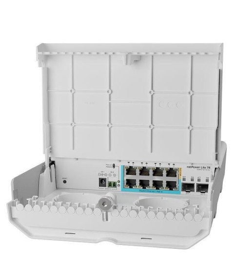 Mikrotik netPower Lite 7R Gigabit Ethernet (10/100/1000) Obsługa PoE Biały Mikrotik netPower Lite 7R Gigabit Ethernet (10/100/1000) Obsługa PoE Biały