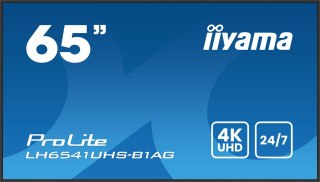 Monitor IIYAMA 164,0 cm (65") LH6541UHS-B1AG 16:9 3xHDMI+USB IPS