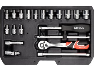 Zestaw kluczy YATO 20 elem. 1/4" 14491