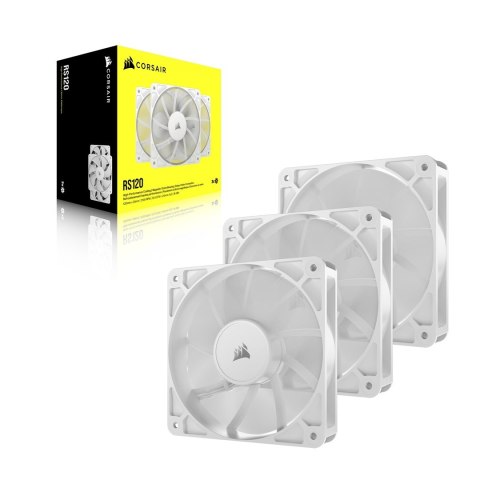 Corsair RS120 Obudowa komputera Wentylator 12 cm Biały 3 szt. Corsair RS120 Obudowa komputera Wentylator 12 cm Biały 3 szt.