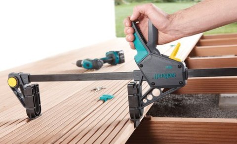 Wolfcraft GmbH 6988000 klamra Zacisk stolarski Szary, Turkusowy