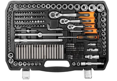 Zestaw kluczy Neo Tools 300 elementów 1/2", 3/8", 1/4"