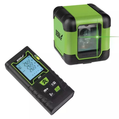 Zestaw laser krzyżowy green + dalmierz 40M Zestaw laser krzyżowy green + dalmierz 40M
