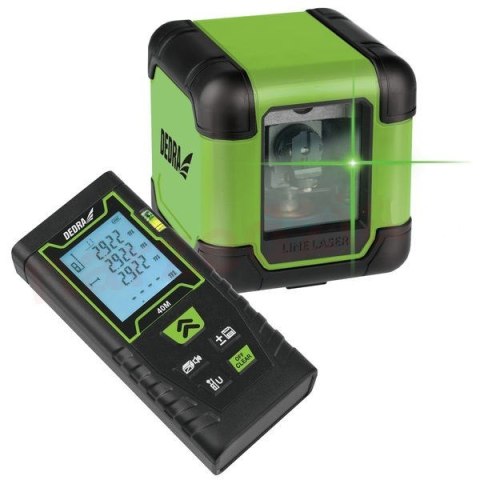 Zestaw laser krzyżowy green + dalmierz 40M Zestaw laser krzyżowy green + dalmierz 40M