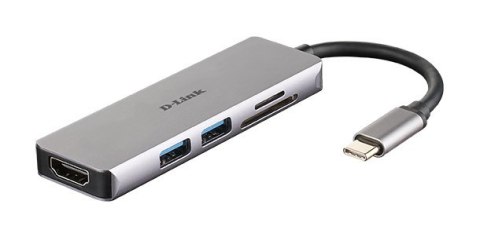 D-Link DUB-M530 stacja dokująca Przewodowa USB 3.2 Gen 1 (3.1 Gen 1) Type-C Aluminium, Czarny D-Link DUB-M530 stacja dokująca Przewodowa USB 3.2 Gen 1 (3.1 Gen 1) Type-C Aluminium, Czarny