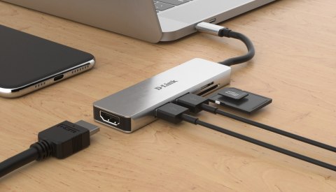 D-Link DUB-M530 stacja dokująca Przewodowa USB 3.2 Gen 1 (3.1 Gen 1) Type-C Aluminium, Czarny D-Link DUB-M530 stacja dokująca Przewodowa USB 3.2 Gen 1 (3.1 Gen 1) Type-C Aluminium, Czarny