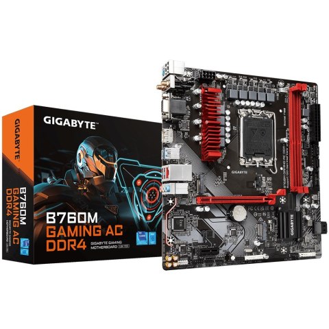 GIGABYTE B760M GAMING AC DDR4 płyta główna Intel B760 LGA 1700 micro ATX GIGABYTE B760M GAMING AC DDR4 płyta główna Intel B760 LGA 1700 micro ATX