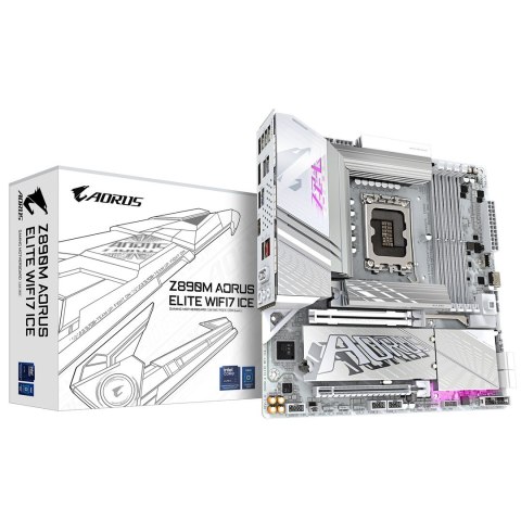 GIGABYTE Z890M AORUS ELITE WIFI7 ICE Intel Z890 LGA 1851 (Socket V1) ATX GIGABYTE Z890M AORUS ELITE WIFI7 ICE Intel Z890 LGA 1851 (Socket V1) ATX