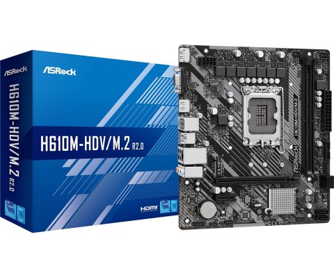 Płyta główna ASRock H610M-HDV/M.2 R2.0 Płyta główna ASRock H610M-HDV/M.2 R2.0