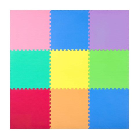 Mata piankowa puzzle 180x180cm 9 szt wielokolorowa Mata piankowa puzzle 180x180cm 9 szt wielokolorowa