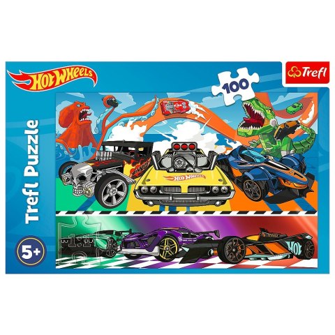 Puzzle 100 elementów Pędzące samochody Hot Wheels Puzzle 100 elementów Pędzące samochody Hot Wheels