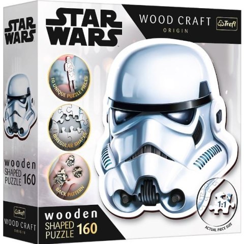 Puzzle 160 elementów Puzzle drewniane konturowe Hełm Szturmowca Puzzle 160 elementów Puzzle drewniane konturowe Hełm Szturmowca