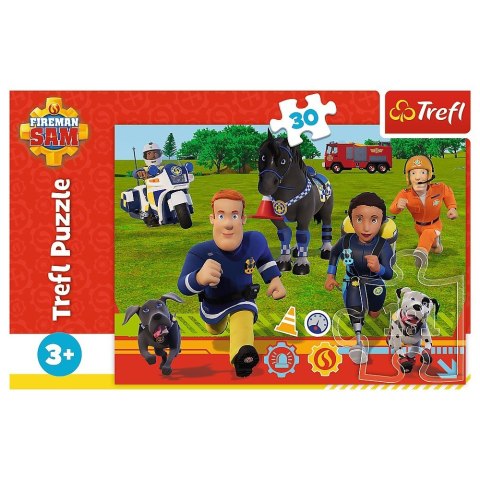 Puzzle 30 elementów Gotowi do pomocy Strażak Sam Puzzle 30 elementów Gotowi do pomocy Strażak Sam
