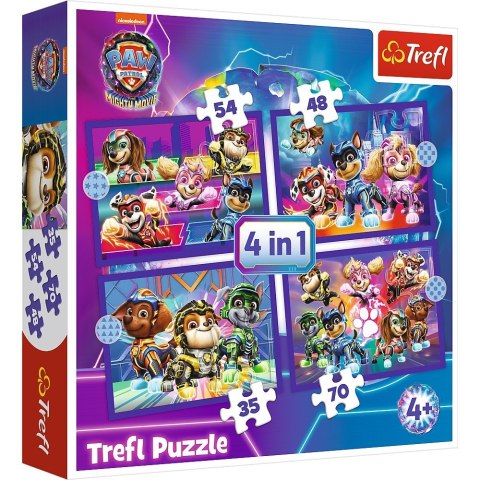 Puzzle 4w1 Bohaterowie Psi Patrol Paw Patrol Puzzle 4w1 Bohaterowie Psi Patrol Paw Patrol