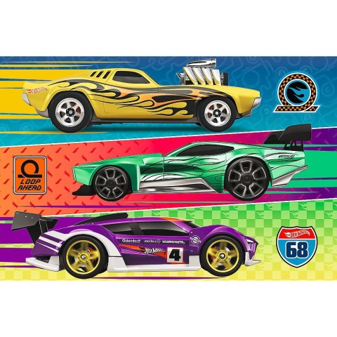 Puzzle 60 elementów Wyścigi Hot Wheels Puzzle 60 elementów Wyścigi Hot Wheels
