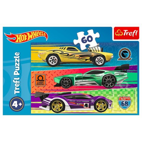 Puzzle 60 elementów Wyścigi Hot Wheels Puzzle 60 elementów Wyścigi Hot Wheels