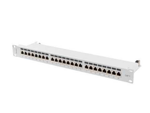 LANBERG PATCH PANEL 24 PORT 1U 19" KAT.7 FTP SZARY PPS7-1024-S LANBERG PATCH PANEL 24 PORT 1U 19" KAT.7 FTP SZARY PPS7-1024-S