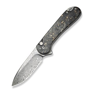 Nóż CIVIVI Button Lock Elementum II Damast CF