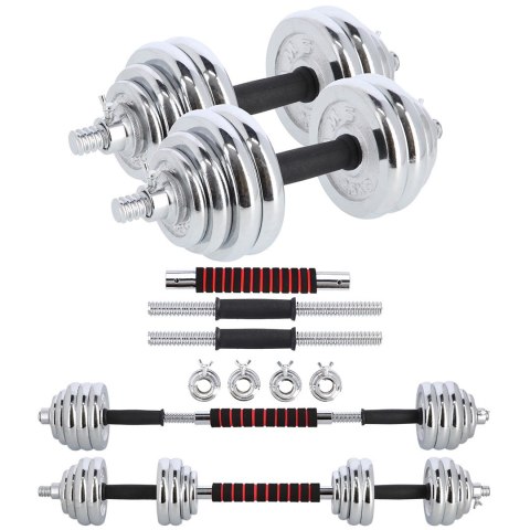Sztangielki-Sztanga w walizce 2w1 SGP30 HMS 2x15 kg