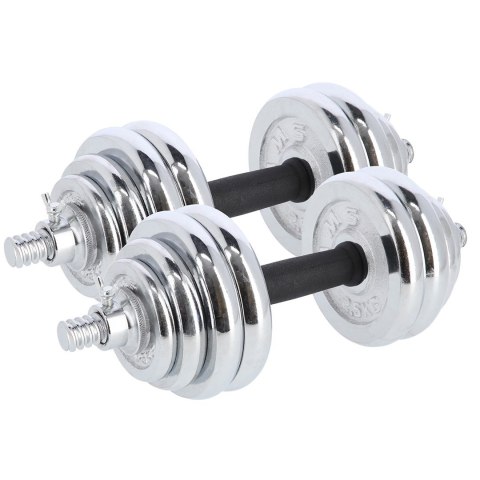 Sztangielki-Sztanga w walizce 2w1 SGP30 HMS 2x15 kg