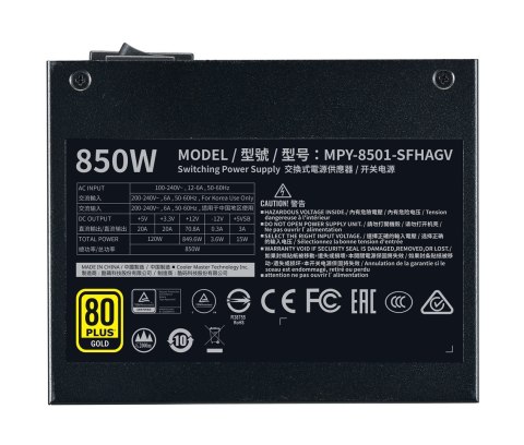 Cooler Master V850 SFX Gold moduł zasilaczy 850 W 24-pin ATX Czarny