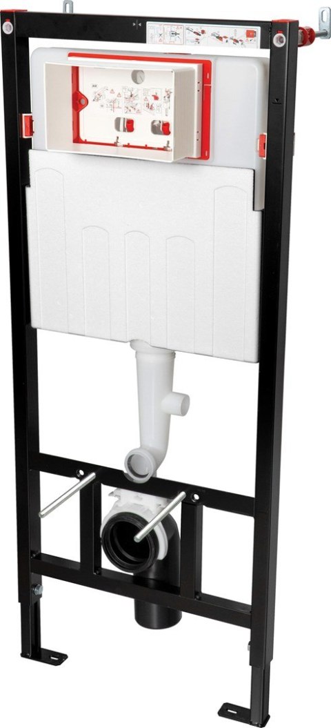 Stelaż podtynkowy do misek WC wiszących z odprowadzeniem zapachów/skroplin Stelaż podtynkowy do misek WC wiszących z odprowadzeniem zapachów/skroplin