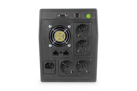 UPS Line-Ineractive LCD, 1500VA/900W2x12V/9Ah, AVR, 4xSCHUKO, USB, RS232, RJ45 UPS Line-Ineractive LCD, 1500VA/900W2x12V/9Ah, AVR, 4xSCHUKO, USB, RS232, RJ45