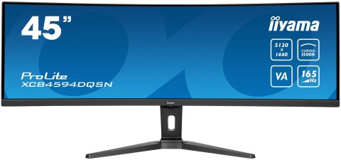 Iiyama G-MASTER 45"LCD Curved Bus. UWQHD monitor komputerowy 114,3 cm (45") 5120 x 1440 px Dual QHD LED Czarny
