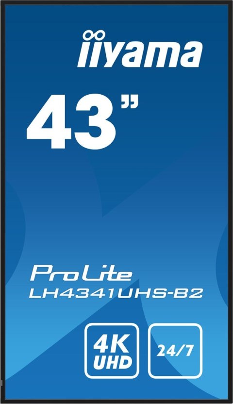 Panel Iiyama LH4341UHS-B2 43" 3840x2160 4K UHD IPS