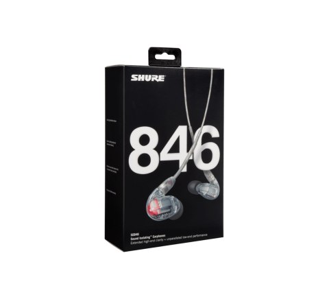 Słuchawki douszne SE846G2CL-EFS, cztery przetworniki, odłączany kabel, przezroczyste Słuchawki douszne SE846G2CL-EFS, cztery przetworniki, odłączany kabel, przezroczyste