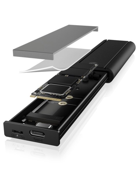 ICY BOX IB-1807MT-C31 Obudowa SSD Czarny M.2 ICY BOX IB-1807MT-C31 Obudowa SSD Czarny M.2
