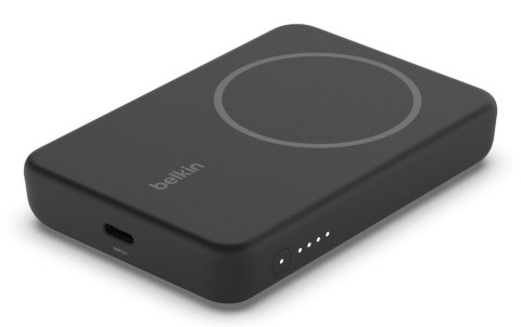 Powerbank bezprzewodowy Belkin BoostCharge Magnetic Wireless Power Bank 5K + Stand MagSafe Compatible 5000mAh 7,5W Black Powerbank bezprzewodowy Belkin BoostCharge Magnetic Wireless Power Bank 5K + Stand MagSafe Compatible 5000mAh 7,5W Black
