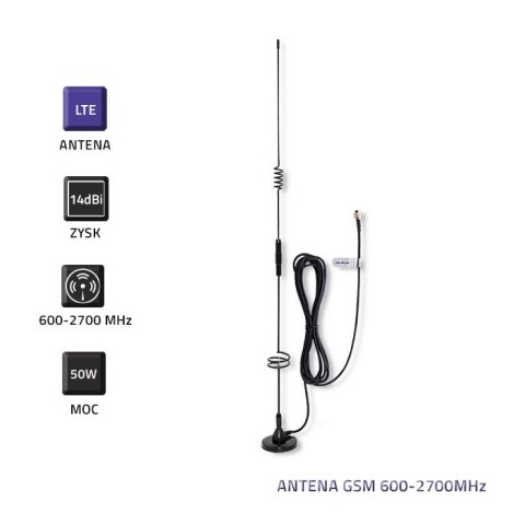 QOLTEC ANTENA GSM 600-2700 MHz LTE | WEWNĘTRZNA QOLTEC ANTENA GSM 600-2700 MHz LTE | WEWNĘTRZNA