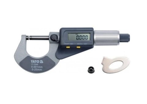 Yato YT-72305 mikrometr 2,5 cm Cyfrowy mikrometr zewnętrzny Yato YT-72305 mikrometr 2,5 cm Cyfrowy mikrometr zewnętrzny