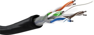 Goobay 57293 kabel sieciowy Czarny 100 m Cat6 U/UTP (UTP)