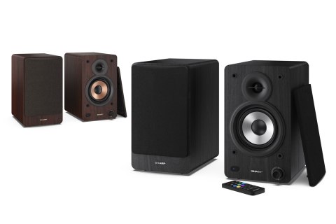 Sharp Bookshelf Speakers 2-drożny Czarny Przewodowy i Bezprzewodowy 60 W