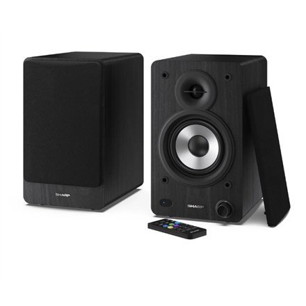 Sharp Bookshelf Speakers 2-drożny Czarny Przewodowy i Bezprzewodowy 60 W