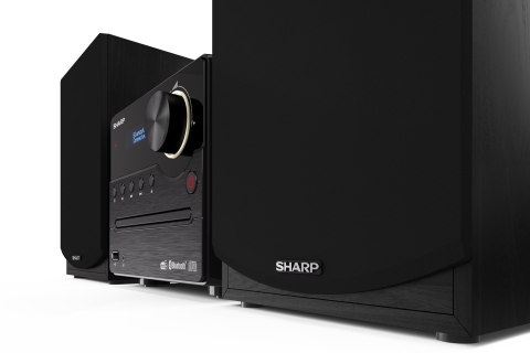 Sharp XL-B517D(BK) Mikrosystem Hi-Fi, CD/FM/USB/Bluetooth v5.0, Wejście Aux, 45W, Czarny Sharp | Mikrosystem Hi-Fi | XL-B517D(BK