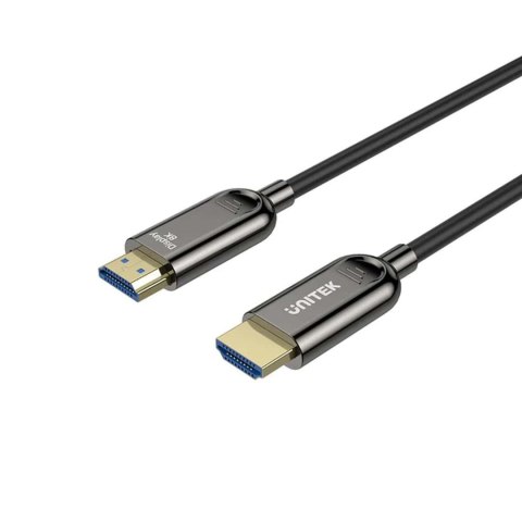 Kabel optyczny HDMI 2.1 AOC Unitek C11085GY01-30M