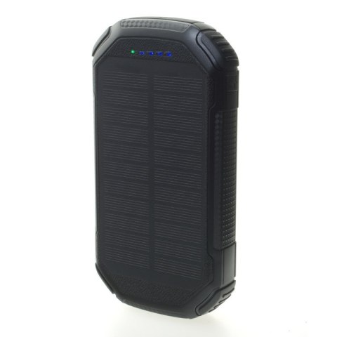 POWERNEED POWER BANK Z PANELEM SOLARNYM 20000MAH LI-POLY PV 1,5W QI 2A USB QC 3.0 LED POWER DELIVERY CZARNY S20000C POWERNEED POWER BANK Z PANELEM SOLARNYM 20000MAH LI-POLY PV 1,5W QI 2A USB QC 3.0 LED POWER DELIVERY CZARNY S20000C