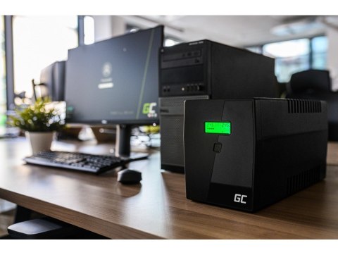 Green Cell UPS03 zasilacz UPS Technologia line-interactive 1,999 kVA 600 W 4 x gniazdo sieciowe Green Cell UPS03 zasilacz UPS Technologia line-interactive 1,999 kVA 600 W 4 x gniazdo sieciowe