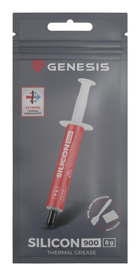 PASTA TERMOPRZEWODZĄCA GENESIS SILICON 900 8G PASTA TERMOPRZEWODZĄCA GENESIS SILICON 900 8G