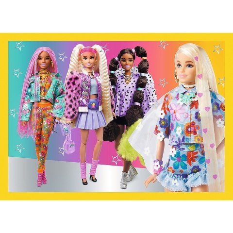 Puzzle 4w1 Barbie wesoły świat Puzzle 4w1 Barbie wesoły świat