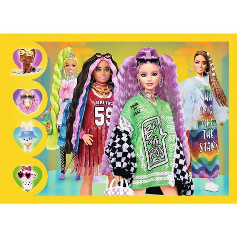 Puzzle 4w1 Barbie wesoły świat Puzzle 4w1 Barbie wesoły świat