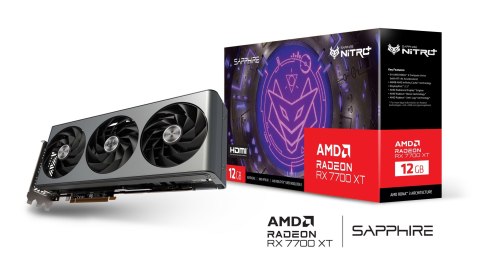 Karta graficzna SAPPHIRE Radeon RX 7700 XT NITRO+ GAMING OC 12GB GDDR6