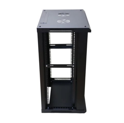 Extralink-szafa wisz 19" 18U 600mm d.szklane czarna Extralink-szafa wisz 19" 18U 600mm d.szklane czarna