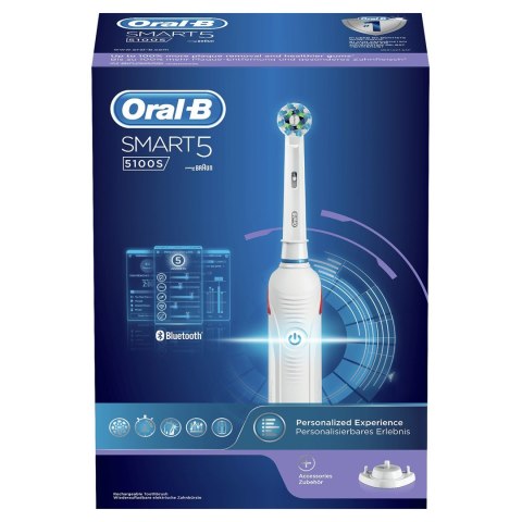 Oral-B SmartSeries Smart 5100S White Dorosły Obrotowo-pulsacyjna szczoteczka do zębów Biały
