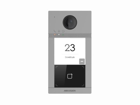 Hikvision DS-KV8113-WME1(C) wideodomofon 2 MP Czarny, Szary Hikvision DS-KV8113-WME1(C) wideodomofon 2 MP Czarny, Szary